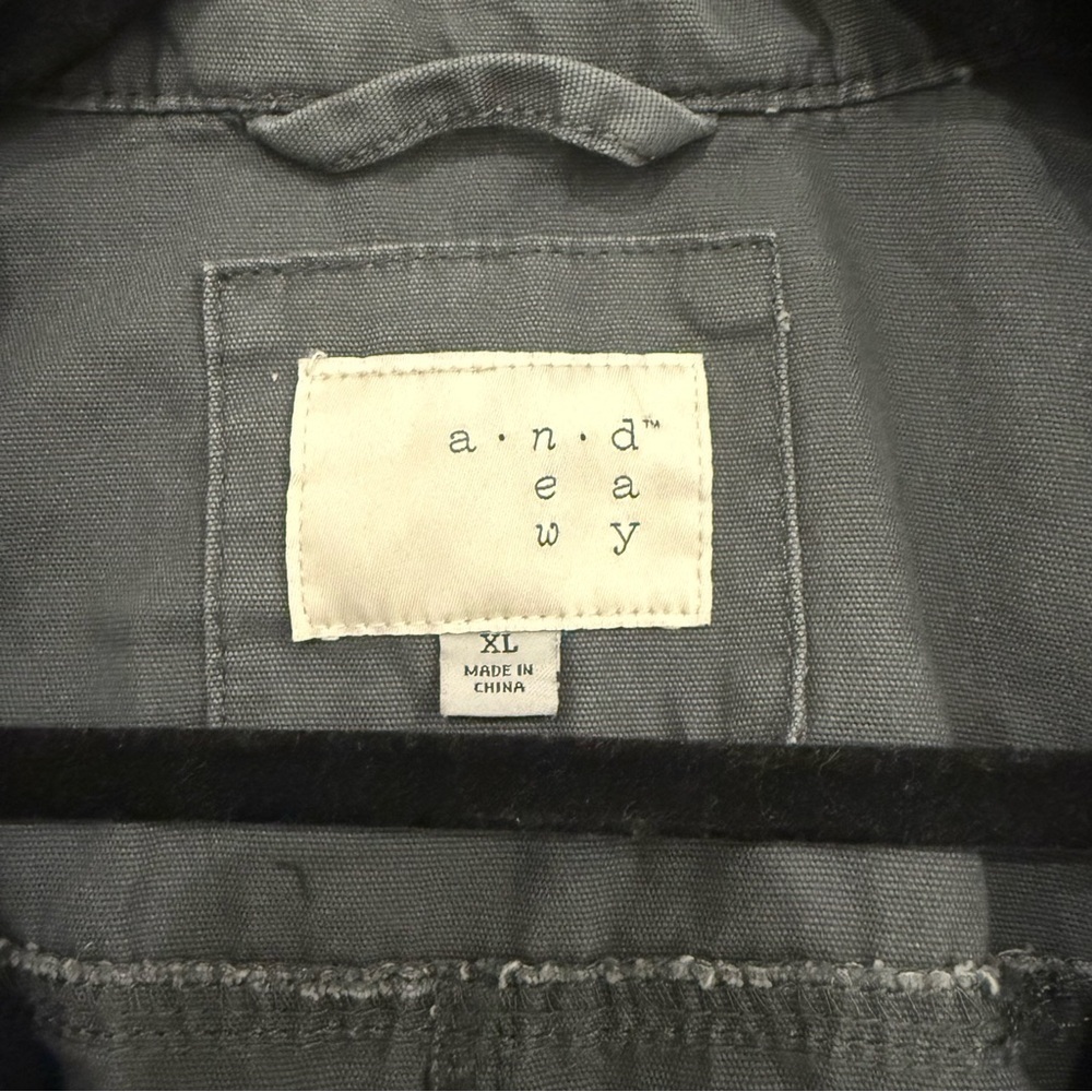 a new day Charcoal Utility Jacket Size XL Fall Winter - Picture 10 of 10